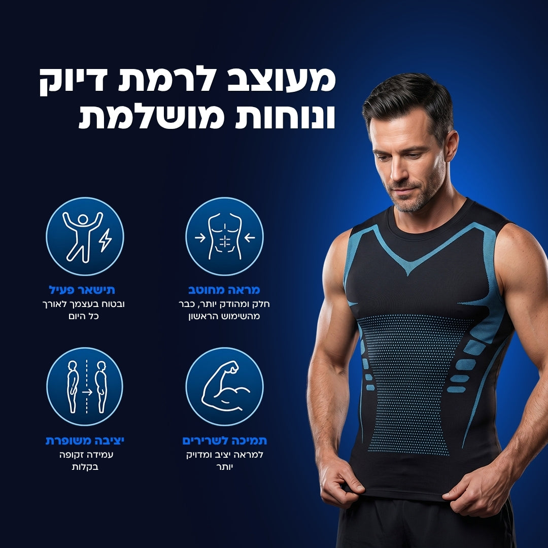 LyonRise ShapeForce חולצת עיצוב ויציבה לגבר