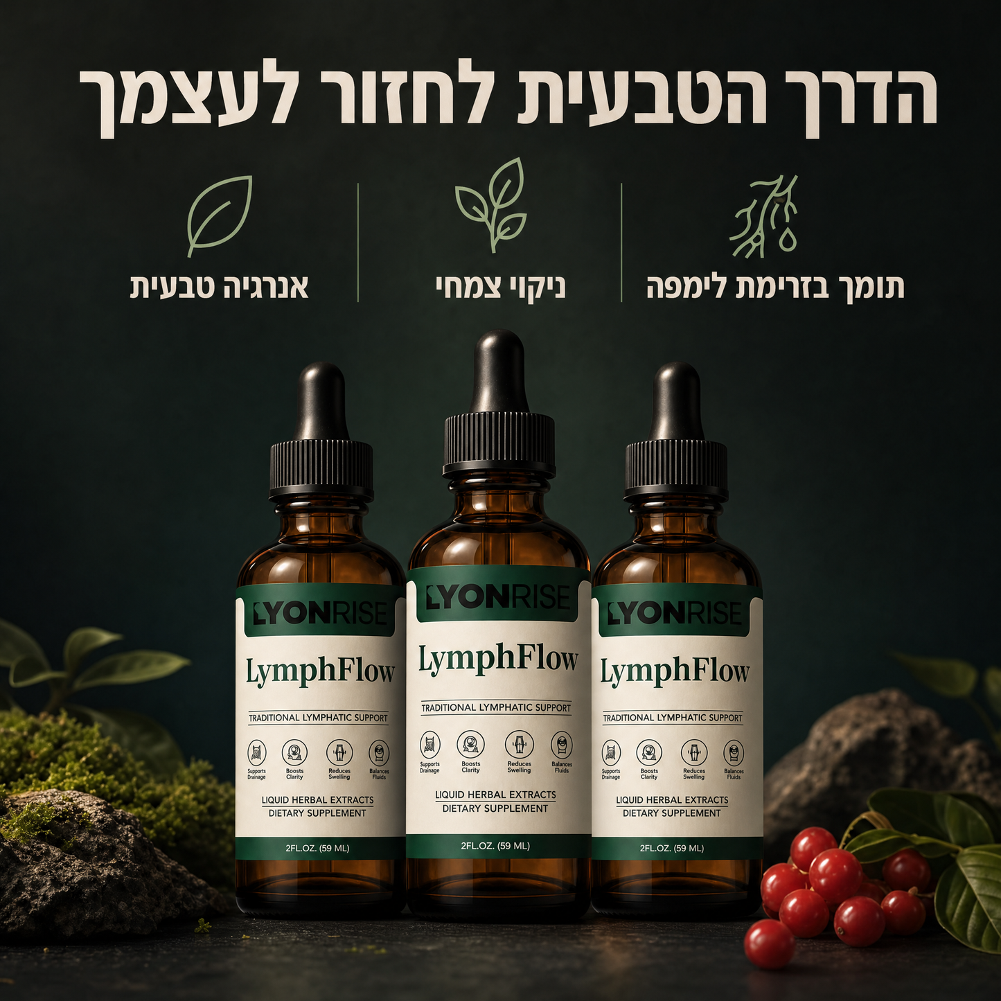 LyonRise LymphFlow - قطرات طبيعية لدعم الجسم