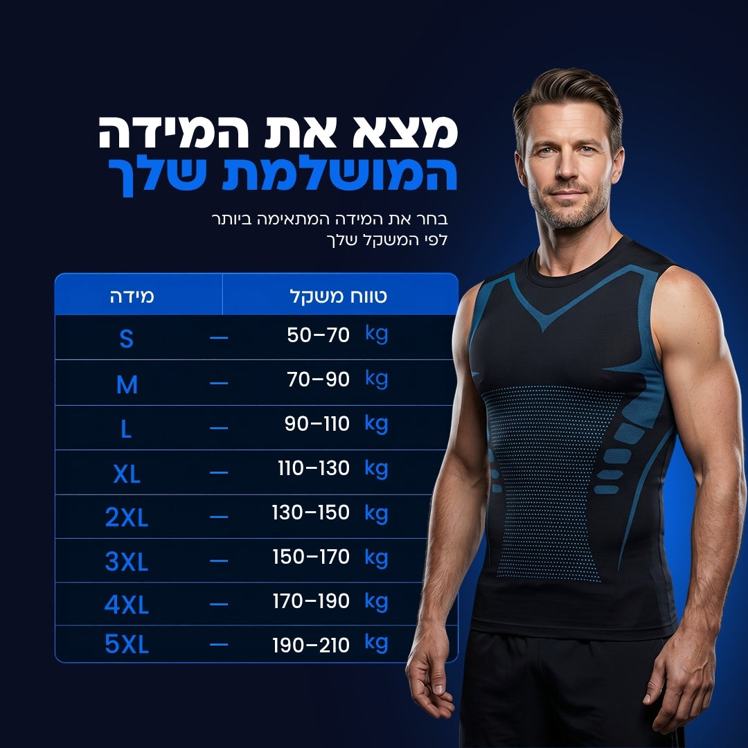 LyonRise ShapeForce חולצת עיצוב ויציבה לגבר