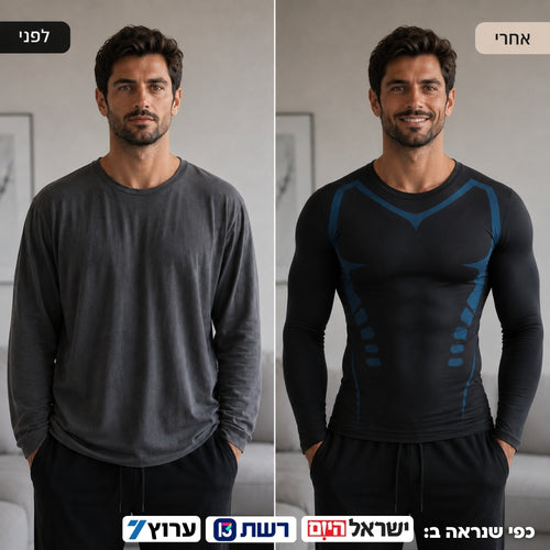 LyonRise WinterCore חולצה ארוכה מחטבת לגבר
